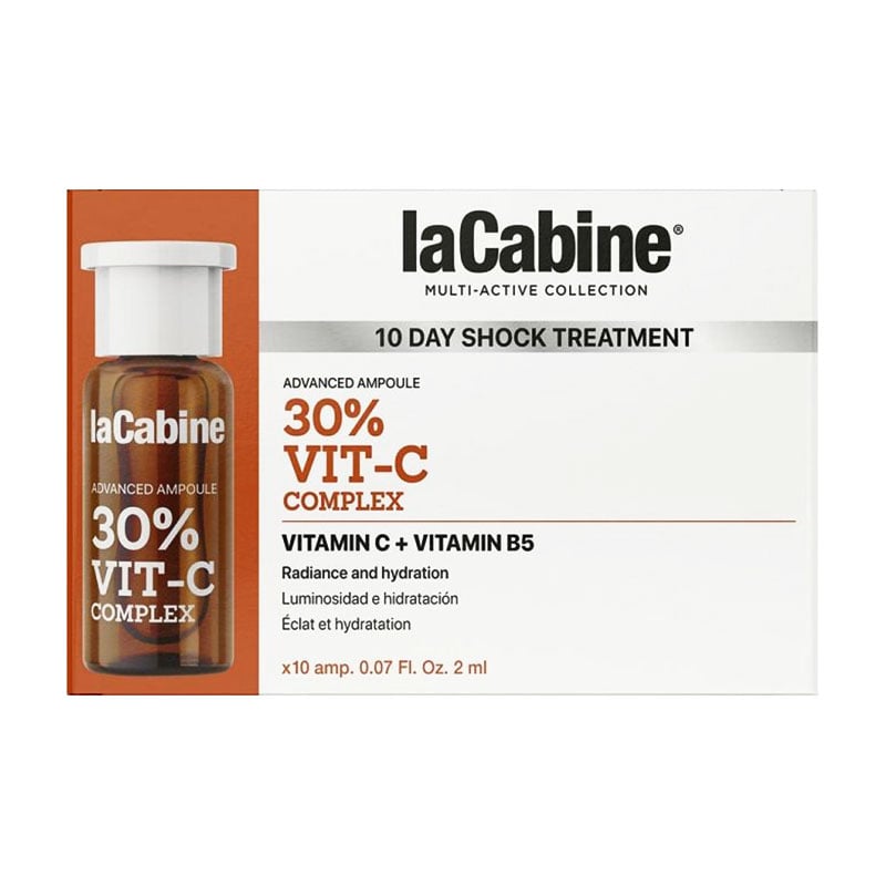 Висококонцентрована ампула для обличчя LaCabine 30% Vit-C Complex Advanced Ampoule з вітаміном С та В5, 10*2 мл
